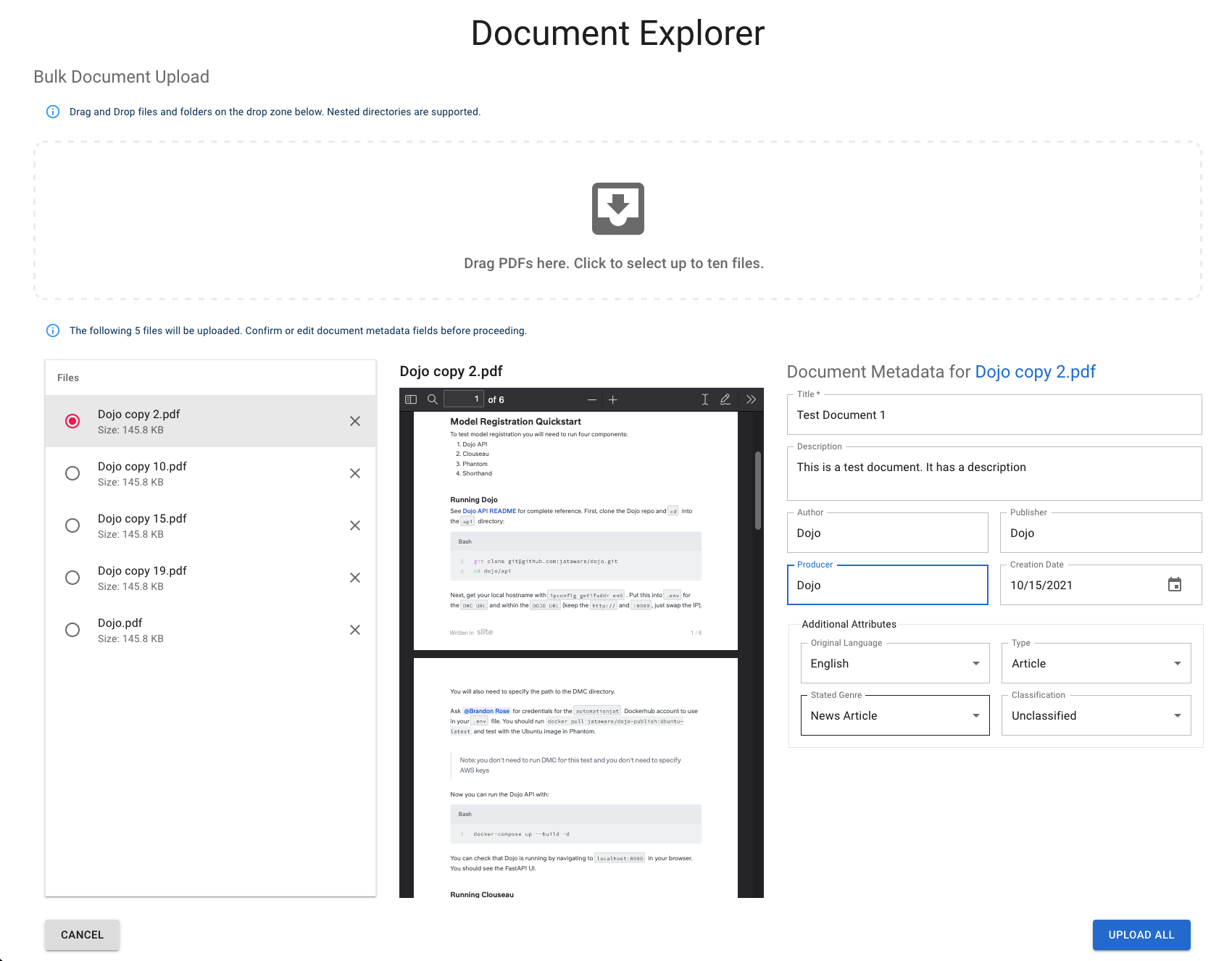 Document Explorer Annotate