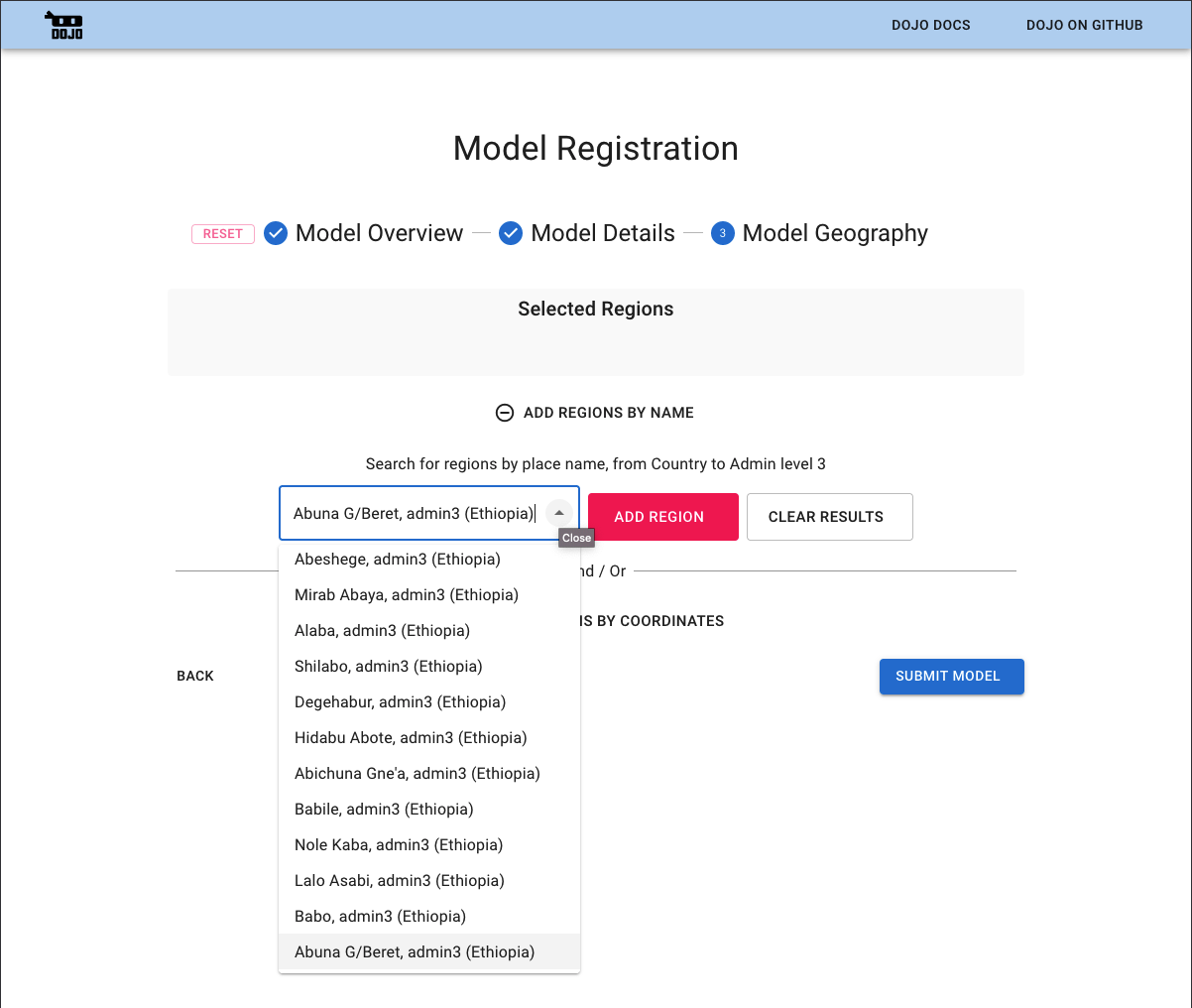 Add Region by Name