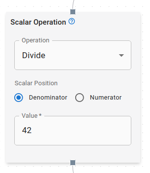 Scalar Operation Node